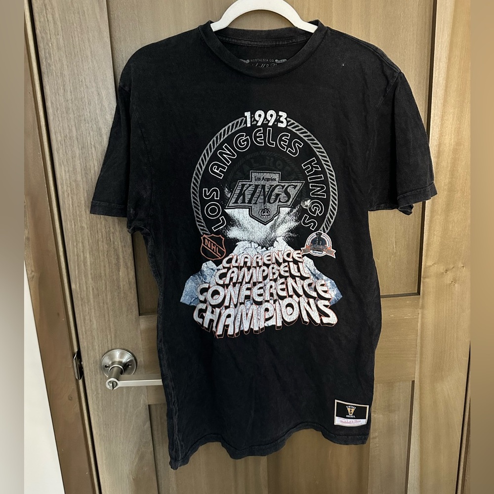 Mitchell & Ness Black Los Angeles Kings Champions Tee